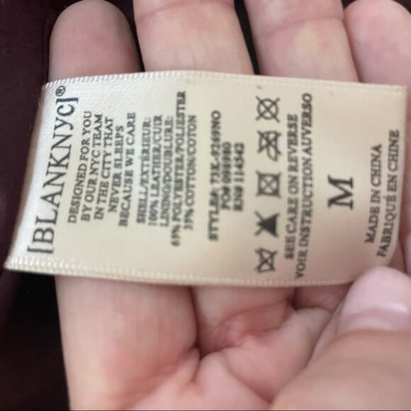 100% Leather Suede Moto Jacket - Blank NYC - Medium - Picture 6 of 16